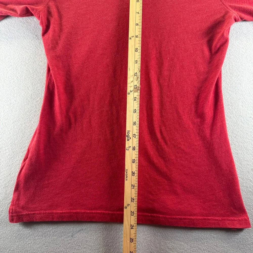 Nike Los Angeles Angels MLB V-Neck T-Shirt Red Womens Medium Sporty Raglan Tee